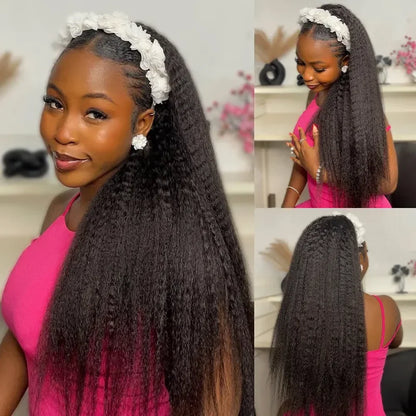 Kinky Straight Half Wig