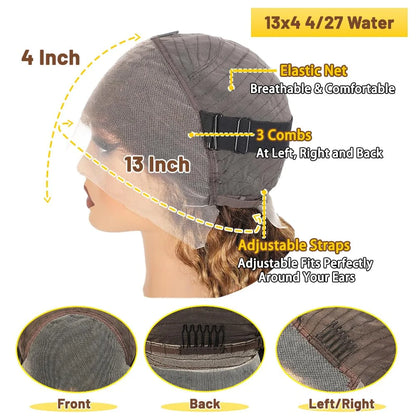 Human Hair Burgundy Wigs