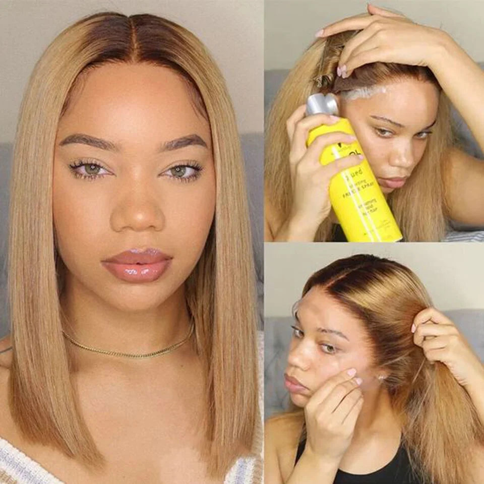 Ginger Orange HD Transparent Short Bob