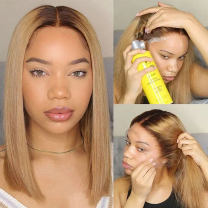Ginger Orange HD Transparent Short Bob