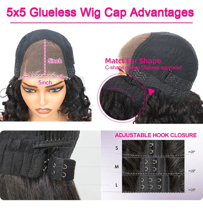 Highlight 5x5 Glueless Wigs Human Hair