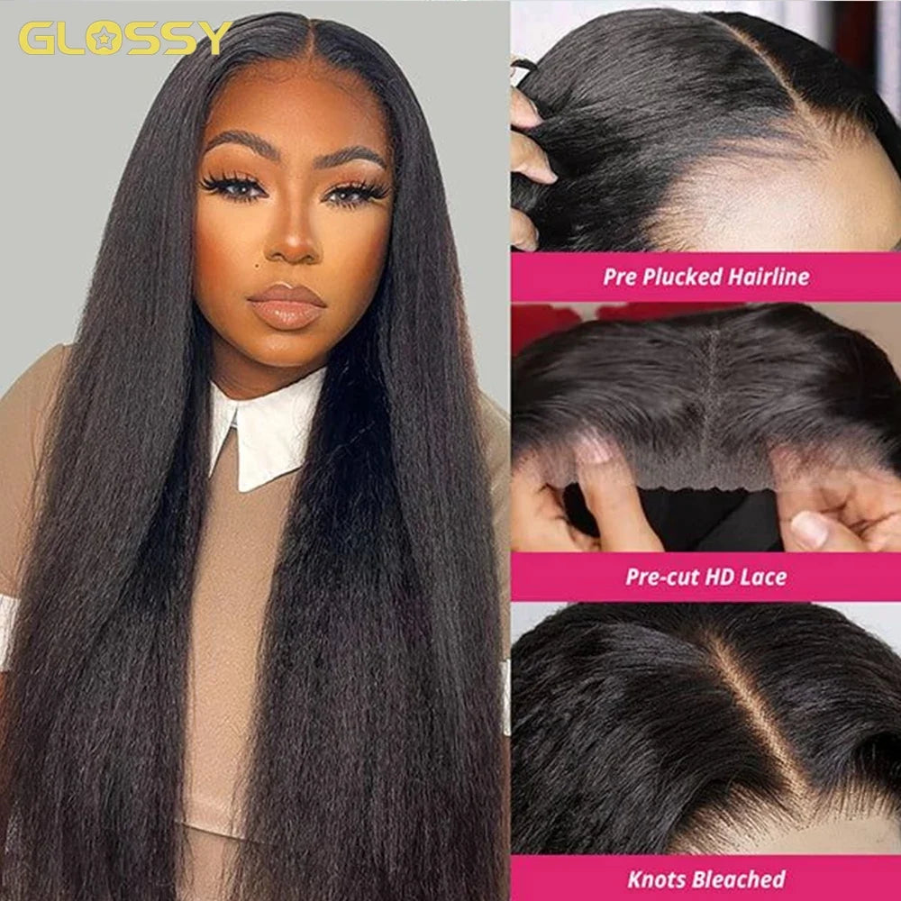 250% Kinky Straight Glueless Wig