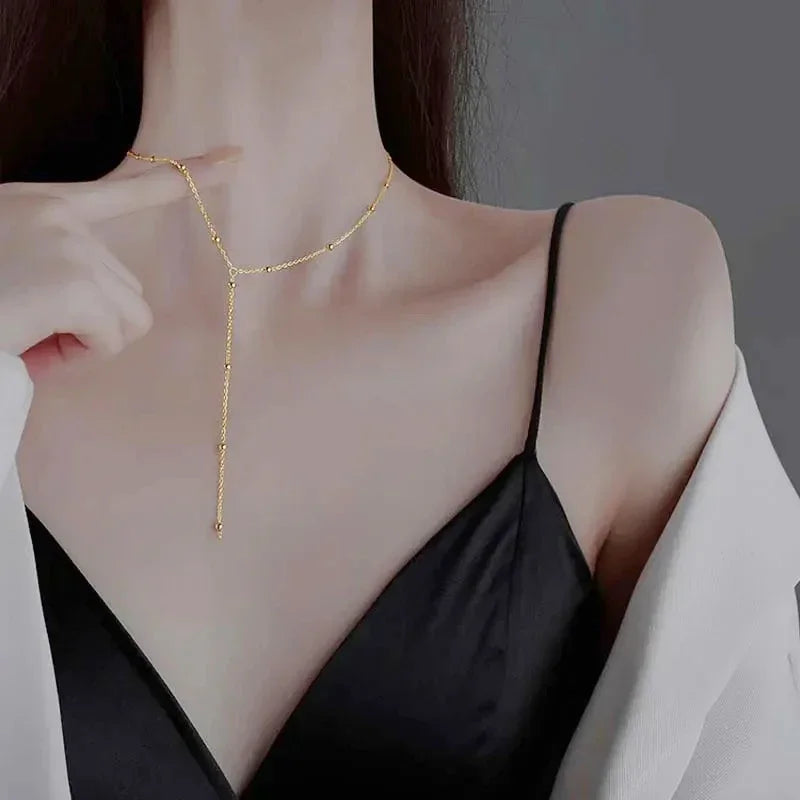 Long Tassel Chain Necklaces