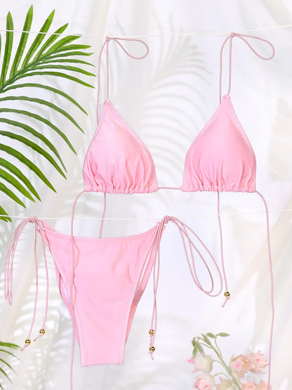 Solid Bikini Sets