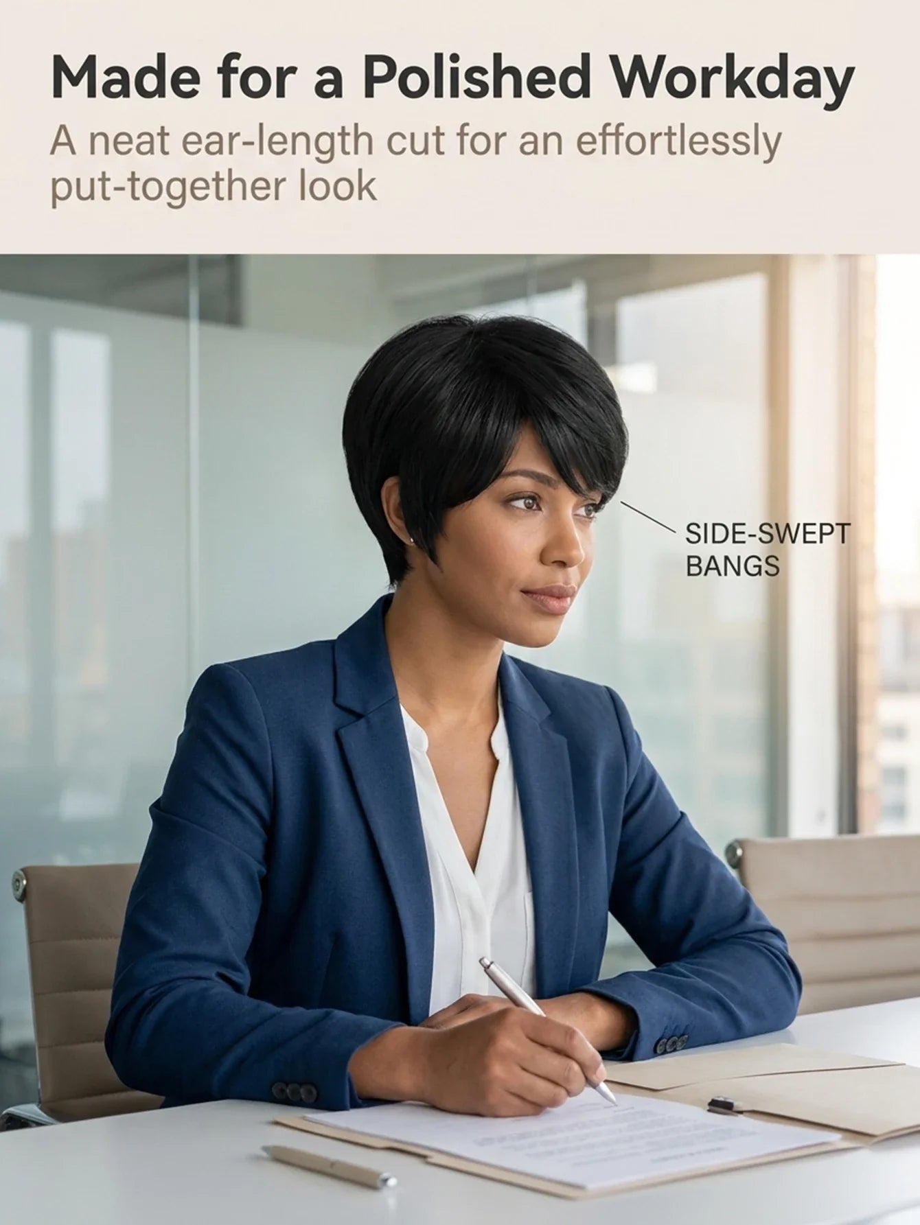 Short Wig for Women, Synthetic Wig,