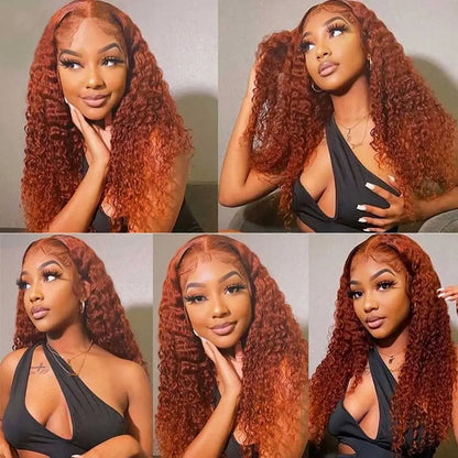 Ginger Orange Lace Front Human Hair