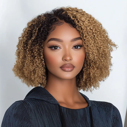 Ombre Brown Curly Wigs