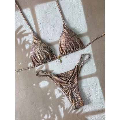 Leopard Push Up Bikinis