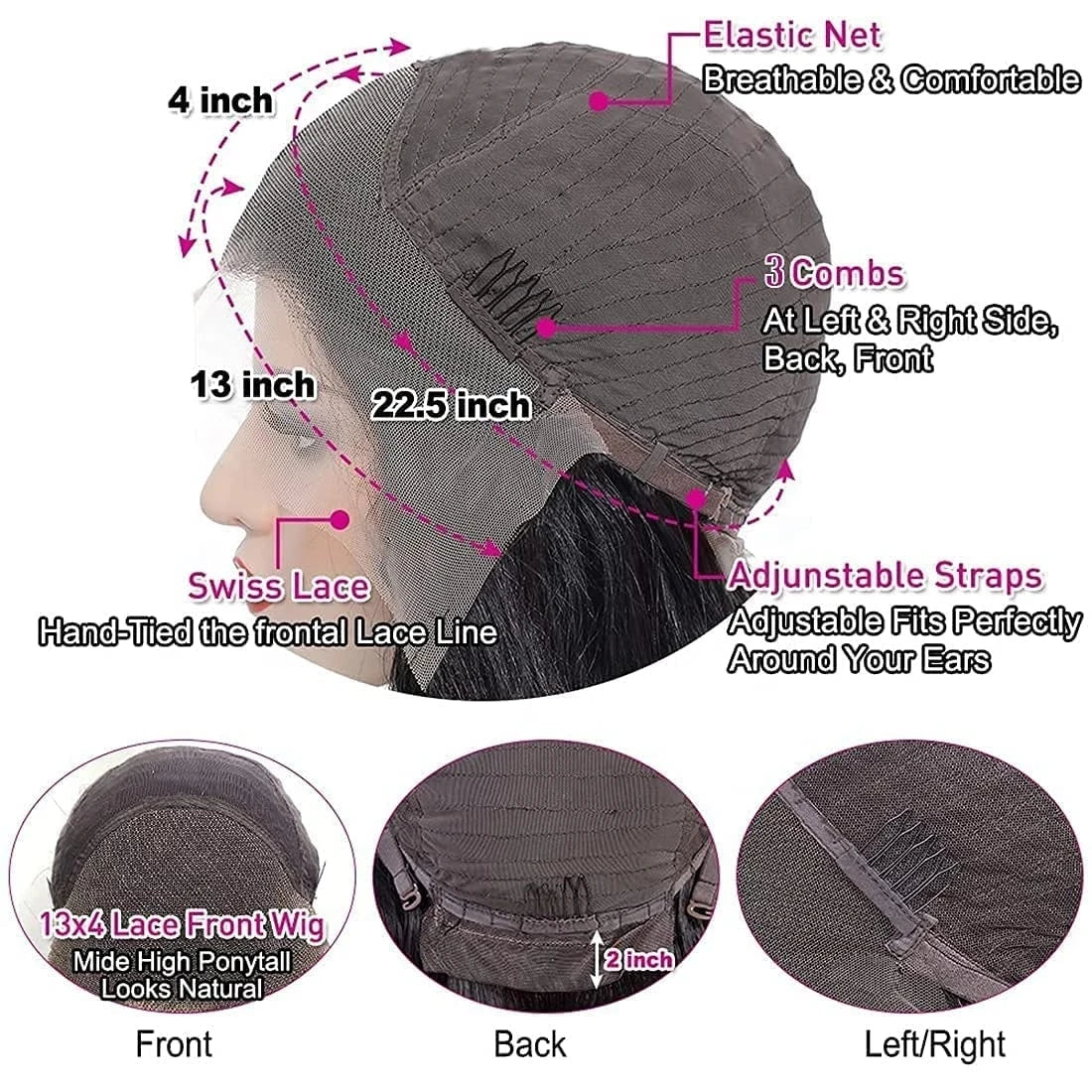 1B/30 Ombre Highlight Lace Front Wigs