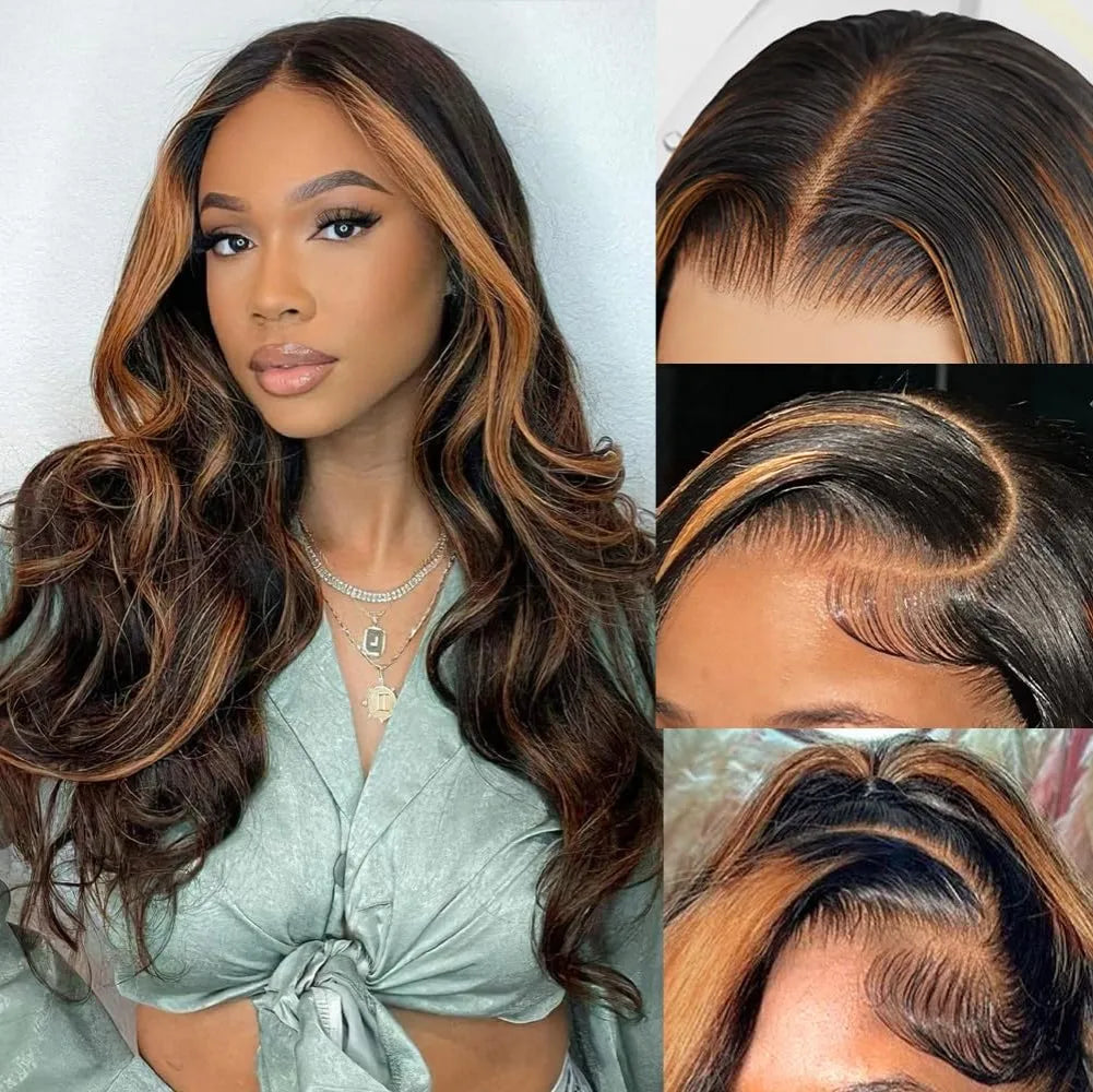 1B/30 Ombre Highlight Lace Front Wigs