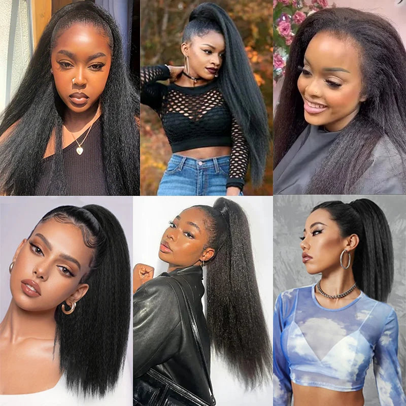 22/28/30 inch Long Kinky Straight Wig