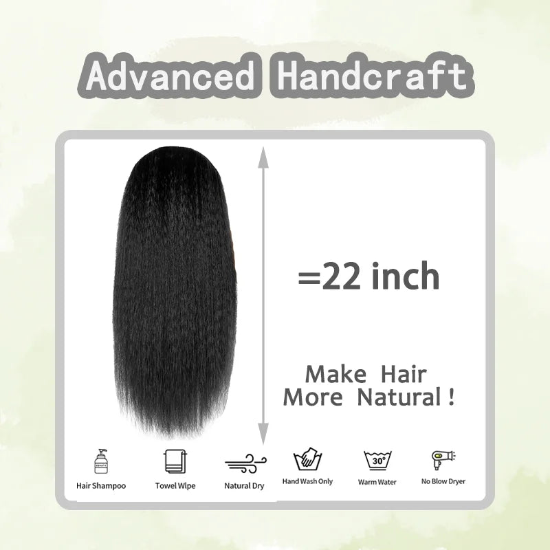 22/28/30 inch Long Kinky Straight Wig