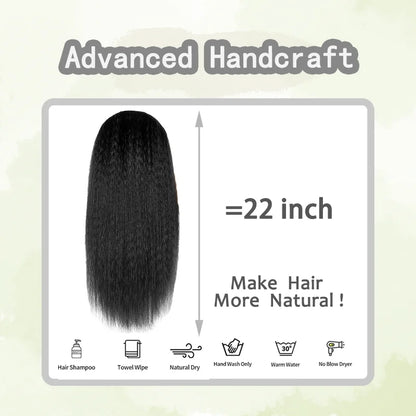 22/28/30 inch Long Kinky Straight Wig