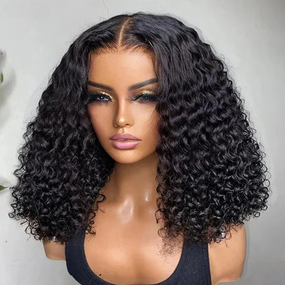 Pre Cut No Glue Water Wave Short bob