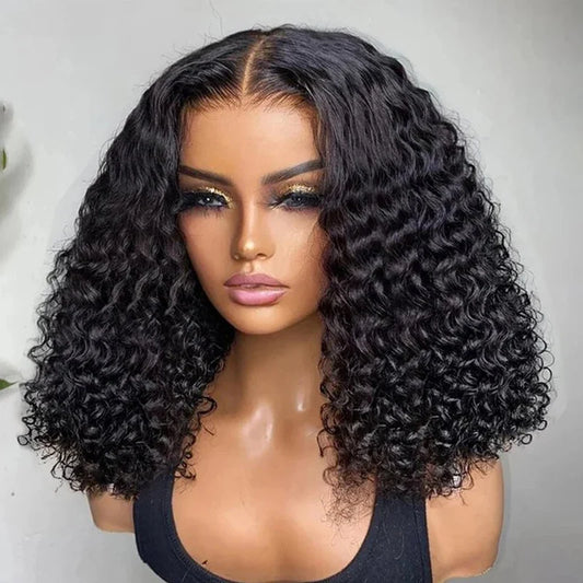 Pre Cut No Glue Water Wave Short bob