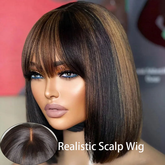 Highlight Blonde Short BOB