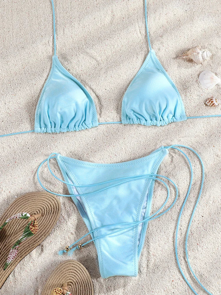 Solid Bikini Sets