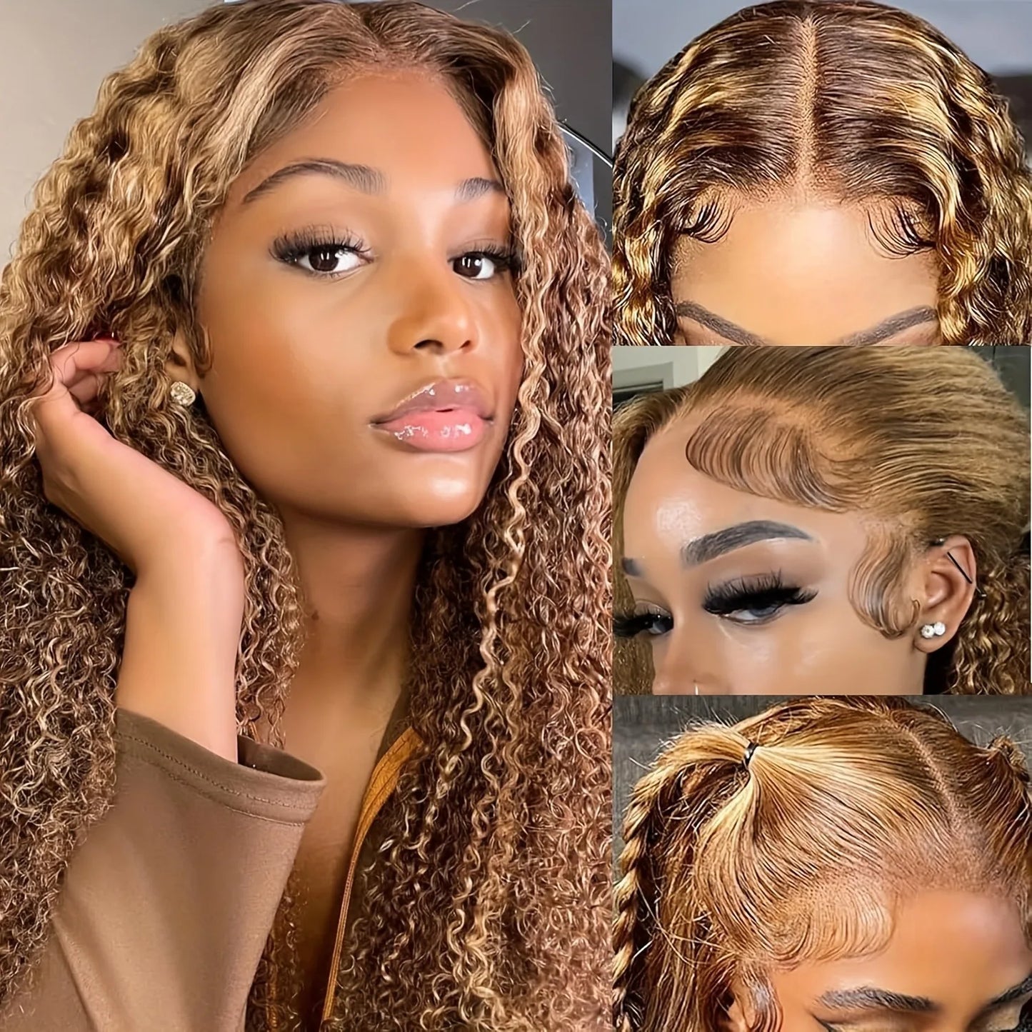 Human Hair Burgundy Wigs