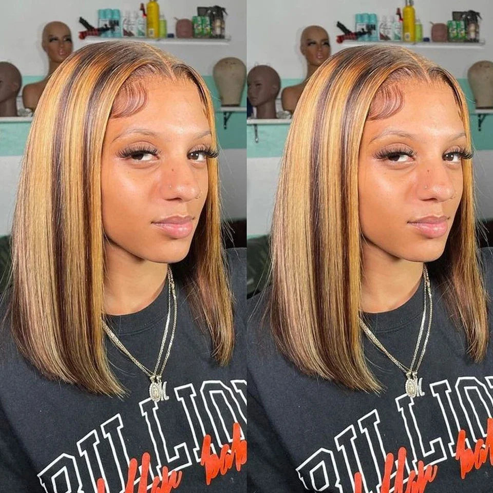 Ginger Orange HD Transparent Short Bob