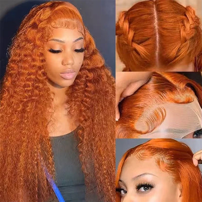 36 Inch Ginger Orange Wig