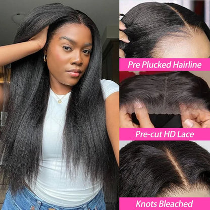 250% Kinky Straight Glueless Wig