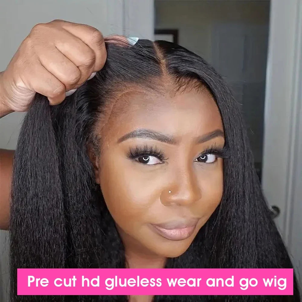 250% Kinky Straight Glueless Wig