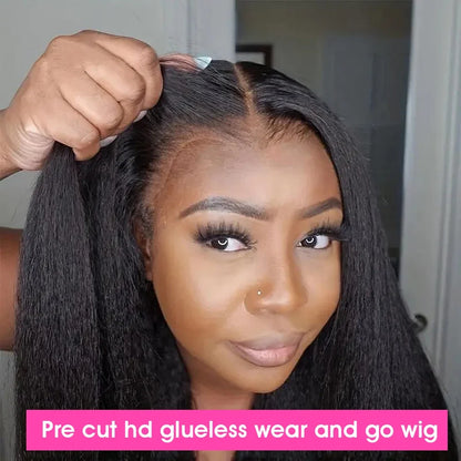 250% Kinky Straight Glueless Wig
