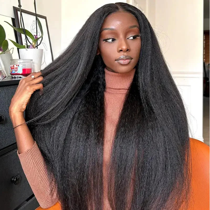 Black Yaki Lace Front Wig