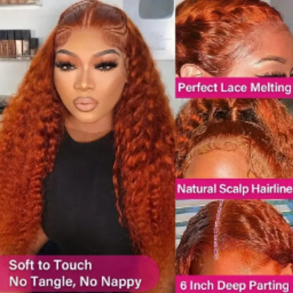 Human Hair Ginger Orange