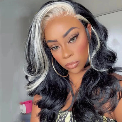 Ombre Ash Blonde With Dark Roots