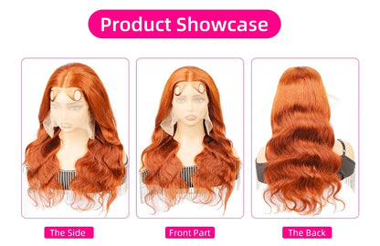 Ginger Orange 13x6 HD Lace Front Wigs