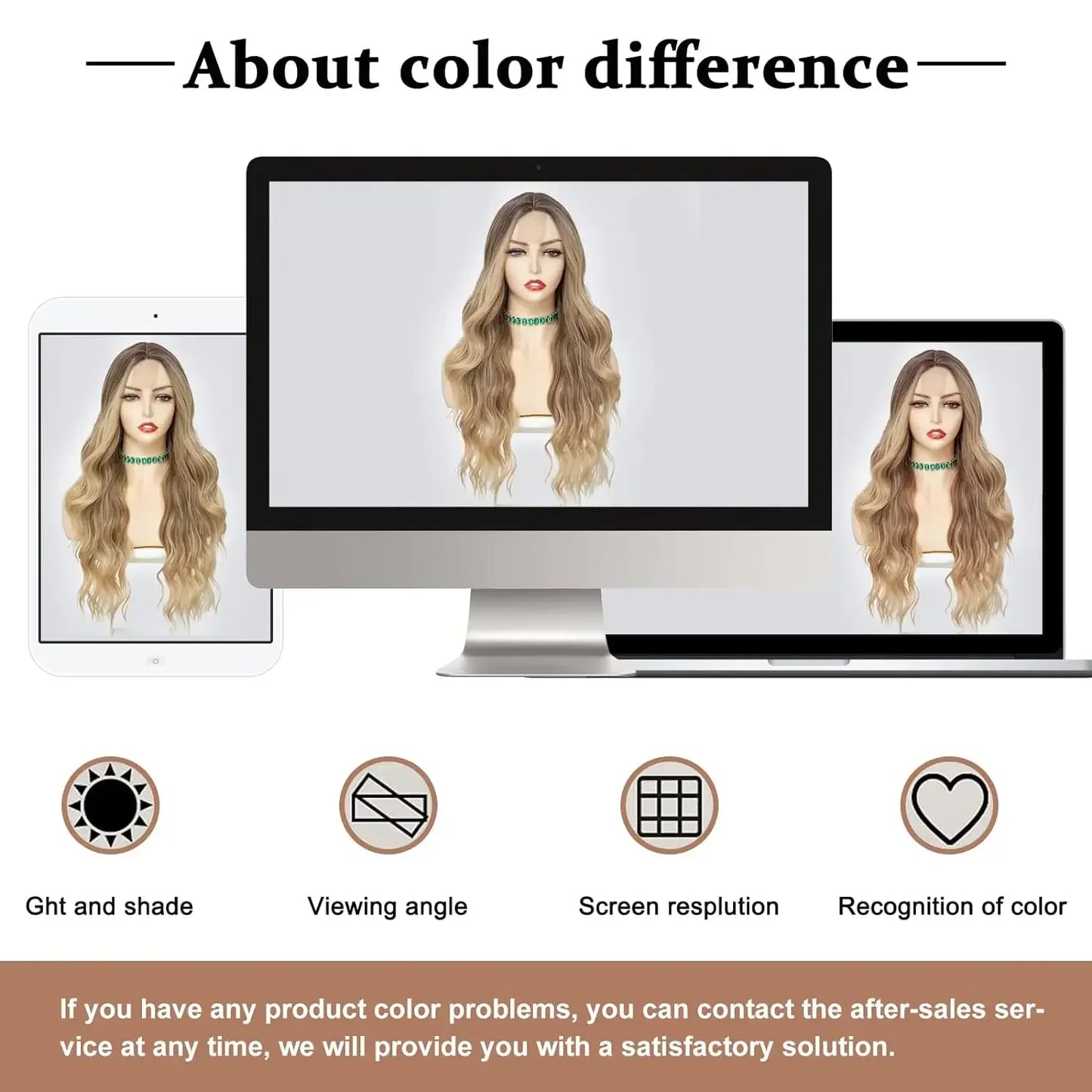 Ombre Blonde Curly Wig