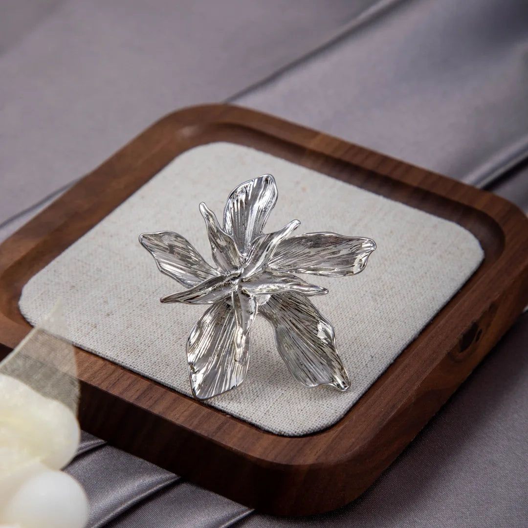 Layered Big Flower Ring