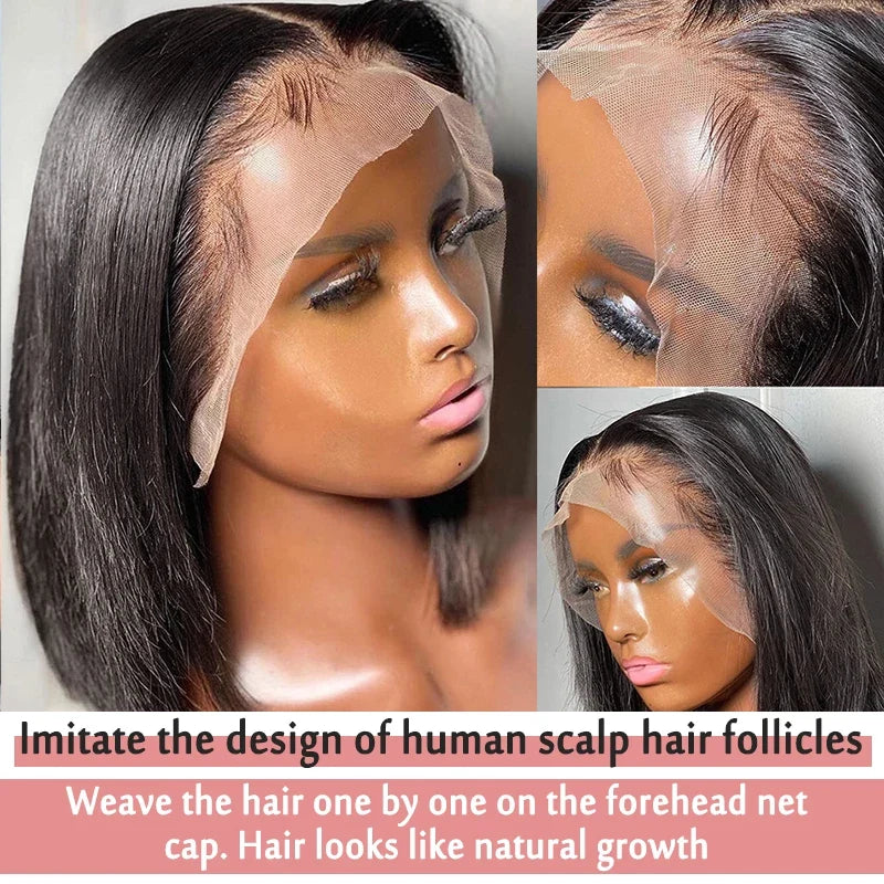 Sleek Straight Short Bob Wig