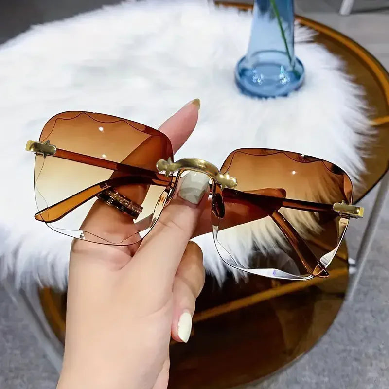 Square Rimless Sunglass