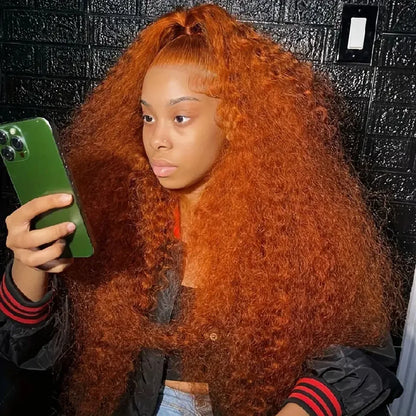 Colored Ginger Deep Wave Wig