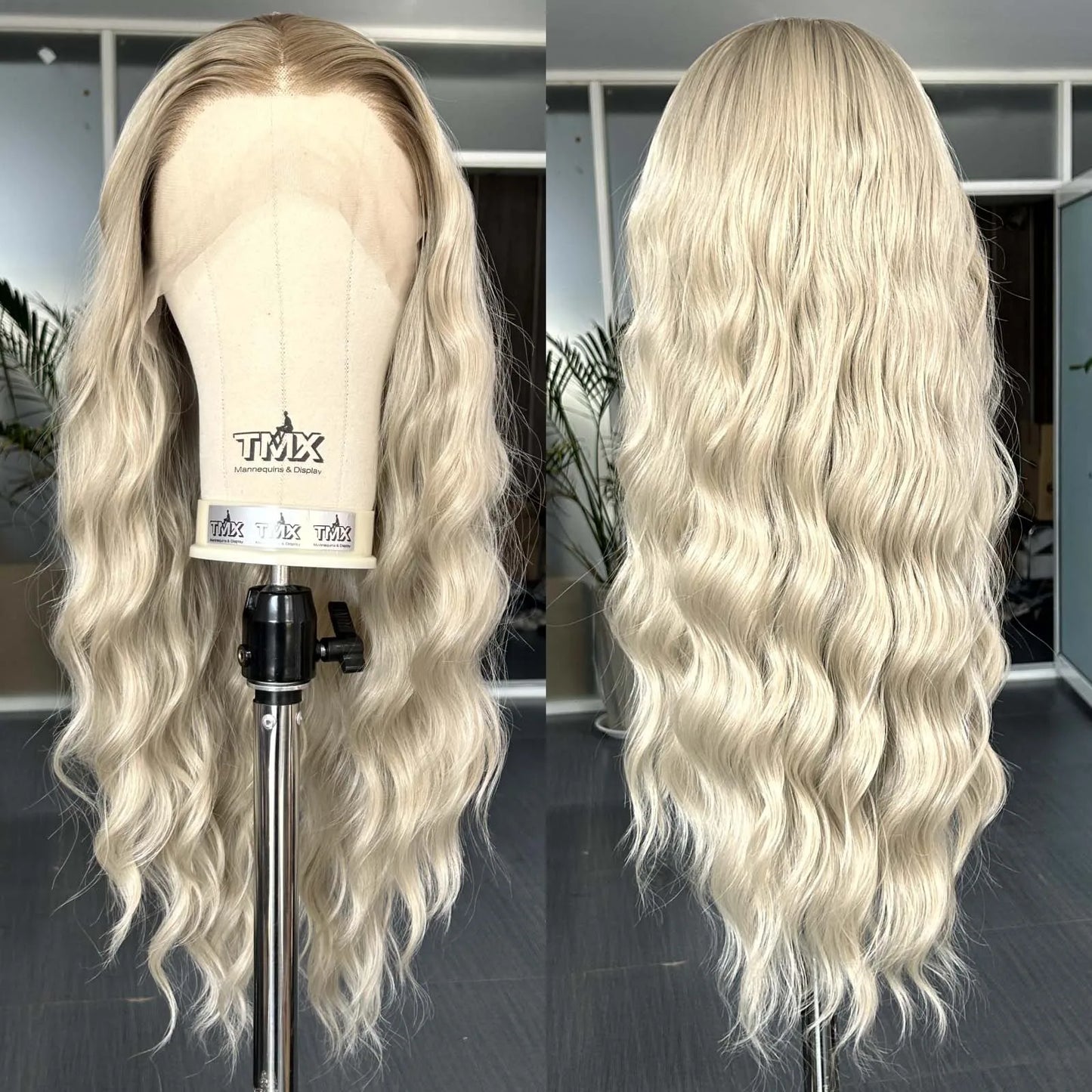 Ombre Ash Blonde Wig