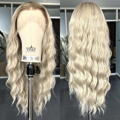 Ombre Ash Blonde Wig