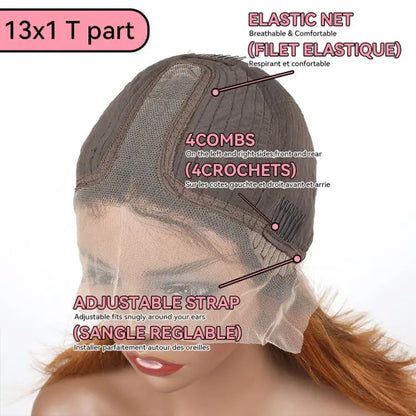 Orange Ginger Body Wave Bob Wig