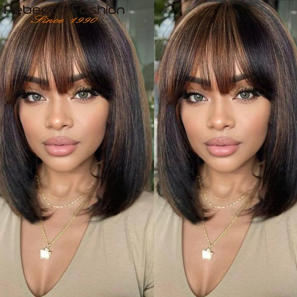 Highlight Blonde Short BOB