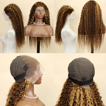 Human Hair Burgundy Wigs