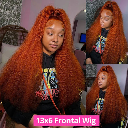 Orange Ginger Deep Wave Human Hair