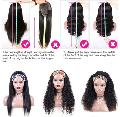 Kinky Straight Headband Wig