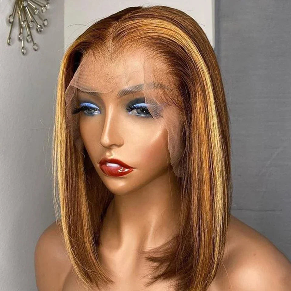 Ginger Orange HD Transparent Short Bob