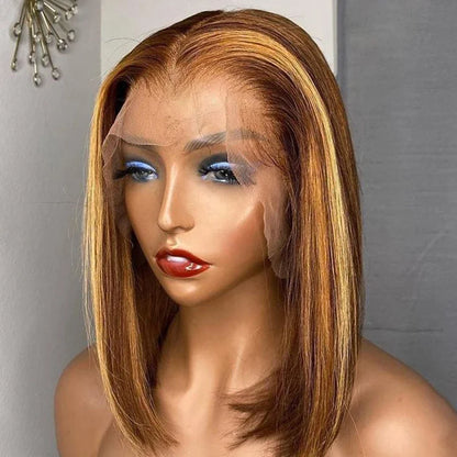 Ginger Orange HD Transparent Short Bob