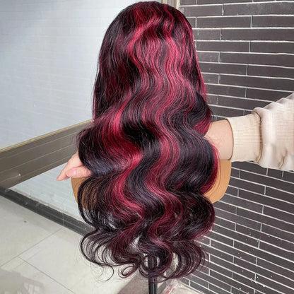 Ombre Red With Blonde