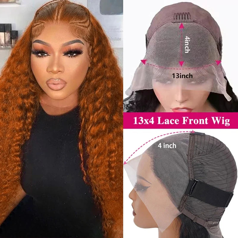Ginger Orange 13X6 Lace Frontal Wigs