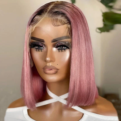 Ombre Pink Bob Wig