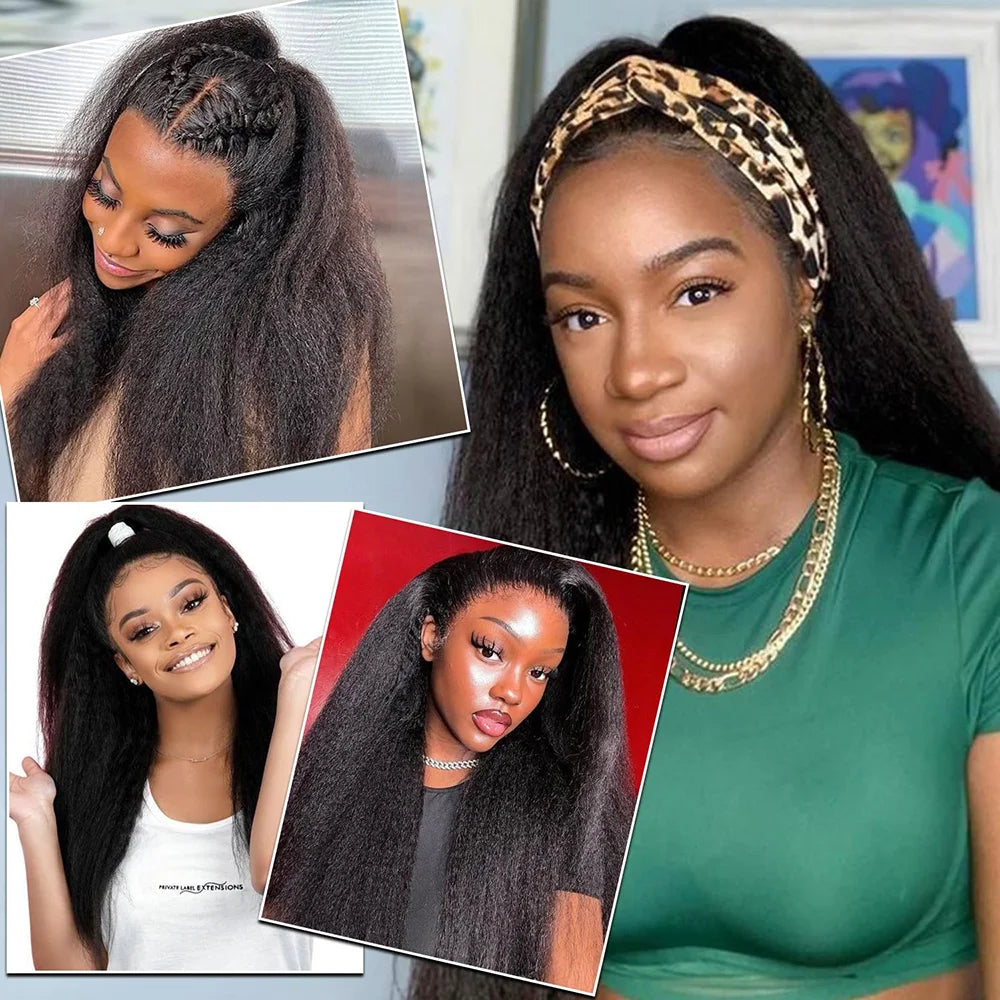 Kinky Straight Half Wig