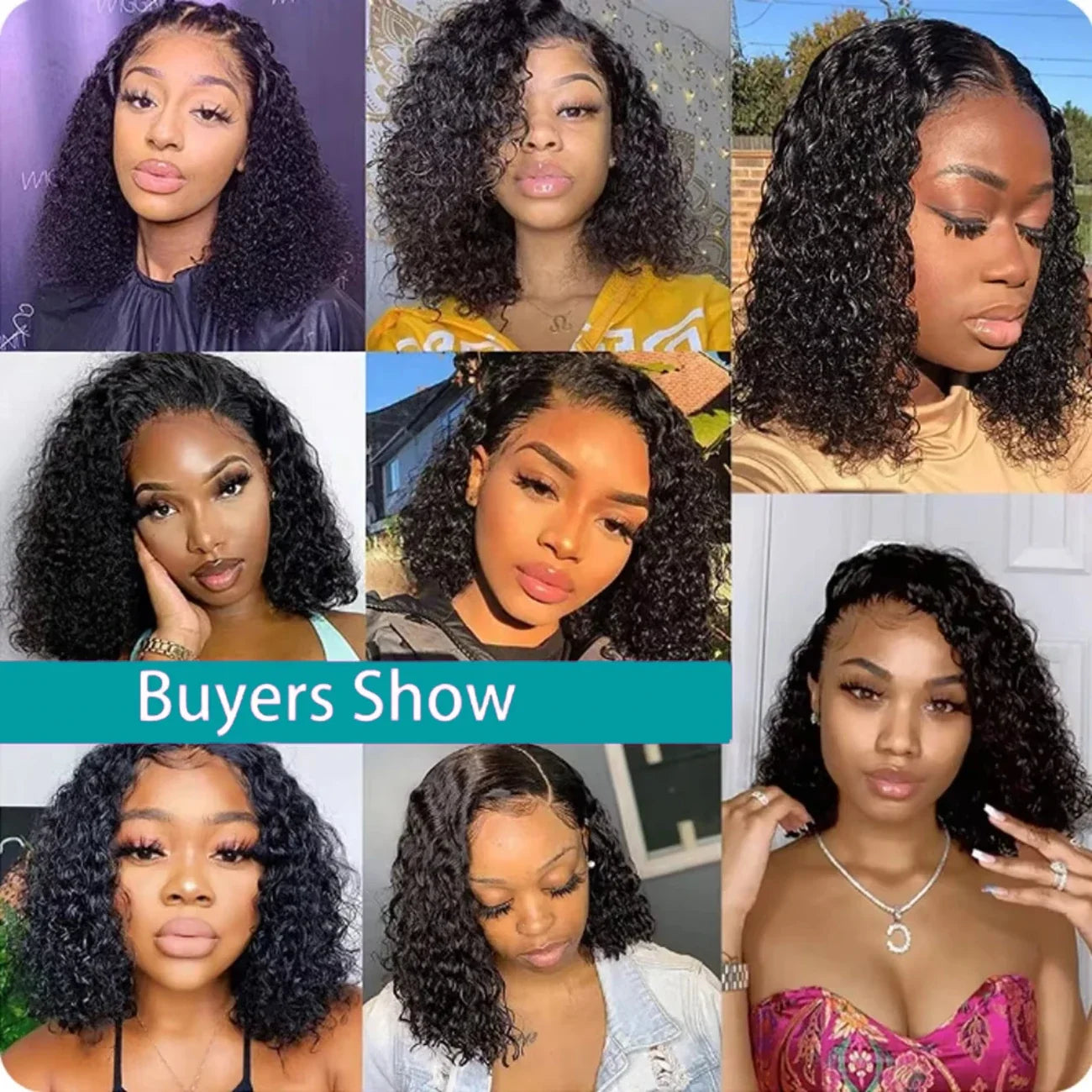 Brazilian Curly Lace Front Wig Short Bob